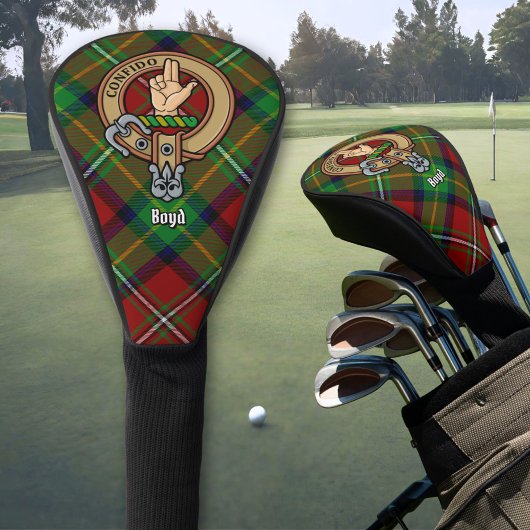 Couvre-club De Golf Clan Boyd Crest sur Tartan