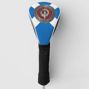 Couvre-club De Golf Clan Brodie Crest & Tartan Knot