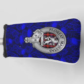 Couvre-club De Golf Clan Brown Crest & Tartan sur le chardon (Devant)