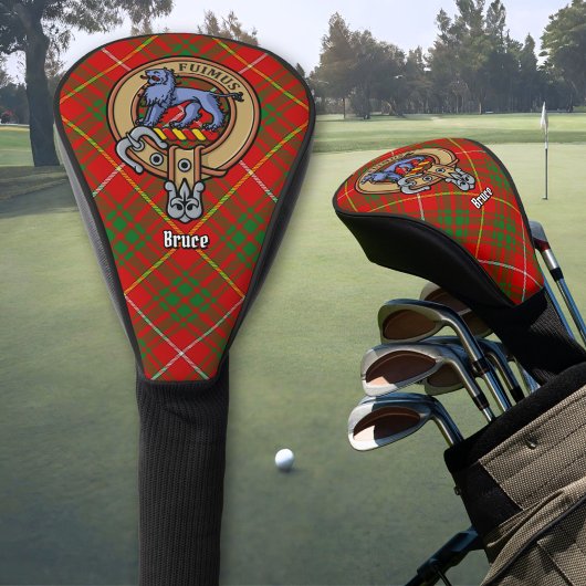 Couvre-club De Golf Clan Bruce Crest sur Tartan