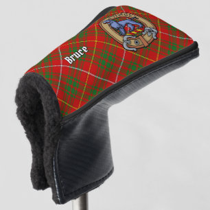 Couvre-club De Golf Clan Bruce Crest sur Tartan