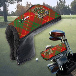 Couvre-club De Golf Clan Cameron Crest sur Tartan