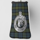 Couvre-club De Golf Clan Campbell Crest & Tartan (Tourné à 90°)