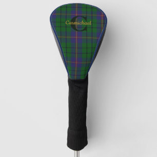 Couvre-club De Golf Clan Carmichael Plaid Monogrammé