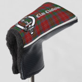 Couvre-club De Golf Clan Chisholm Crest Badge & Tartan (Devant 3/4)