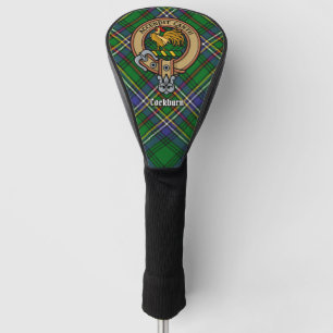 Couvre-club De Golf Clan Cockburn Crest sur Tartan