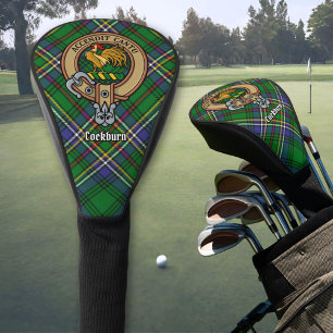 Couvre-club De Golf Clan Cockburn Crest sur Tartan