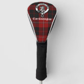 Couvre-club De Golf Clan Cunningham Crest Badge et Tartan (Devant)