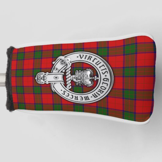 Couvre-club De Golf Clan Donnachaidh (Robertson) Crest & Tartan (Devant)