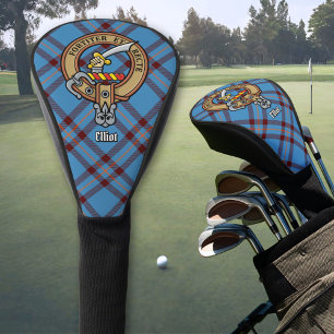 Couvre-club De Golf Clan Elliot Crest sur le tarte antique