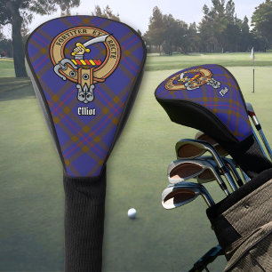 Couvre-club De Golf Clan Elliot Crest sur Tartan moderne