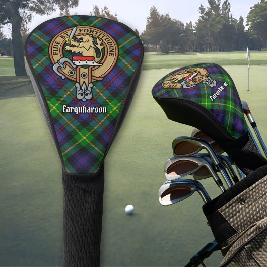 Couvre-club De Golf Clan Farquharson Crest sur Tartan
