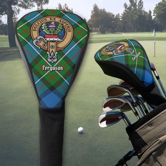Couvre-club De Golf Clan Ferguson Crest sur la couverture Tartan Golf 