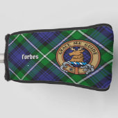 Couvre-club De Golf Clan Forbes Crest sur Tartan (Devant)