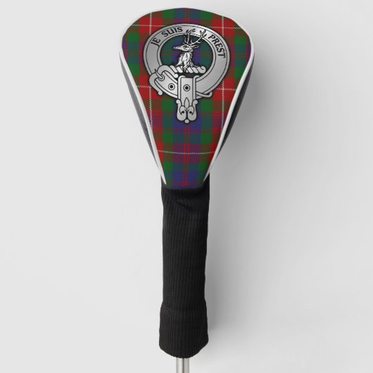 Couvre-club De Golf Clan Fraser de Lovat Crest & Tartan (Devant)