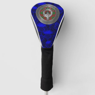 Couvre-club De Golf Clan Grant Crest & Tartan Knot