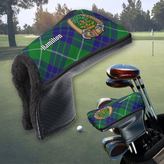 Couvre-club De Golf Clan Hamilton Crest sur la chasse Tartan