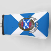 Couvre-club De Golf Clan Hamilton Tartan Knot & Flag (Devant)