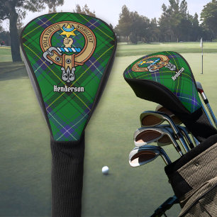 Couvre-club De Golf Clan Henderson Crest sur Tartan