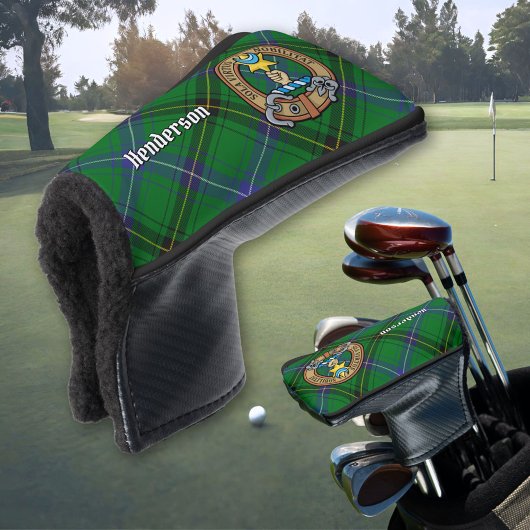 Couvre-club De Golf Clan Henderson Crest sur Tartan