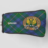 Couvre-club De Golf Clan Johnston Crest sur Tartan (Devant)