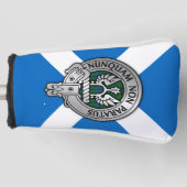 Couvre-club De Golf Clan Johnstone Crest & Tartan Golf Head Cover (Devant)