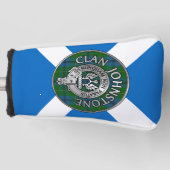 Couvre-club De Golf Clan Johnstone Crest & Tartan Knot (Devant)