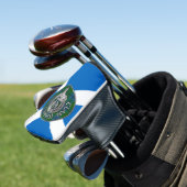 Couvre-club De Golf Clan Johnstone Crest & Tartan Knot (In Situ)