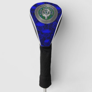 Couvre-club De Golf Clan Johnstone Crest & Tartan Knot