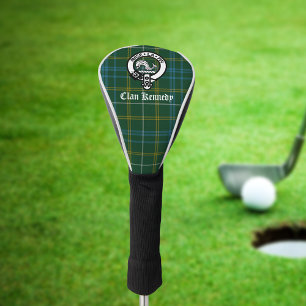 Couvre-club De Golf Clan Kennedy Crest Badge & Tartan
