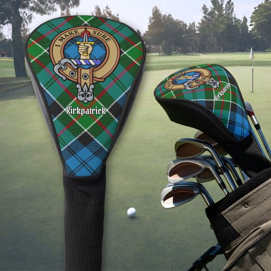 Couvre-club De Golf Clan Kirkpatrick Crest sur Tartan