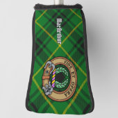 Couvre-club De Golf Clan MacArthur Crest sur Tartan (Tourné à 90°)