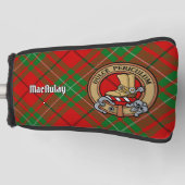Couvre-club De Golf Clan MacAulay Crest sur Tartan (Devant)