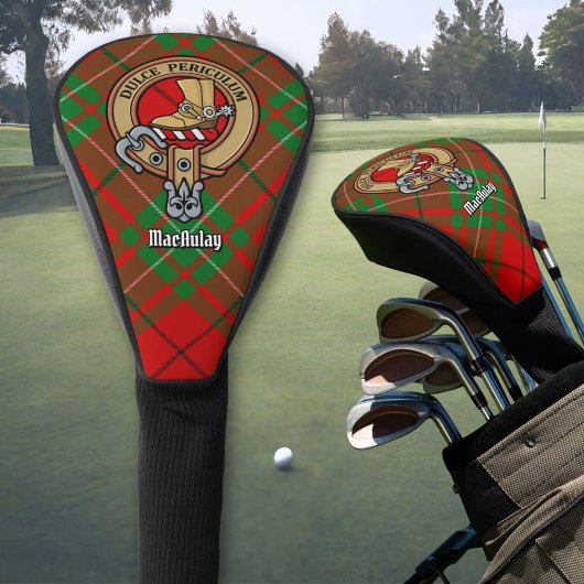 Couvre-club De Golf Clan MacAulay Crest sur Tartan
