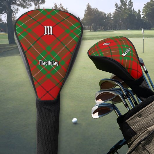Couvre-club De Golf Clan MacAulay Tartan Golf Head Cover