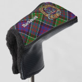 Couvre-club De Golf Clan MacDonald de Clanranald Crest sur Tartan (Devant 3/4)