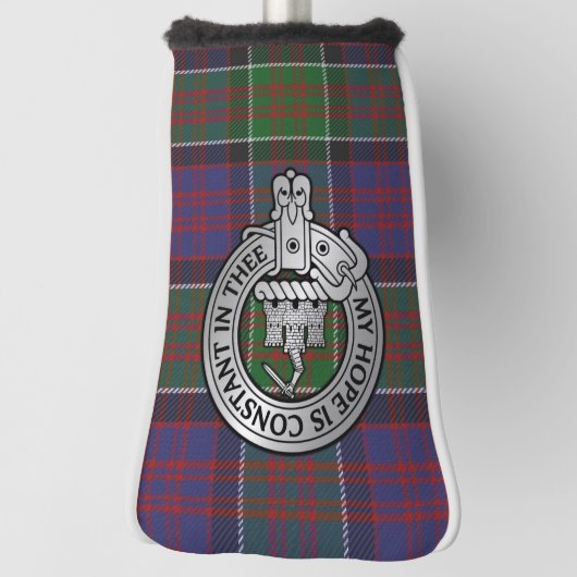Couvre-club De Golf Clan MacDonald de Clanranald Crest & Tartan (Tourné à 90°)