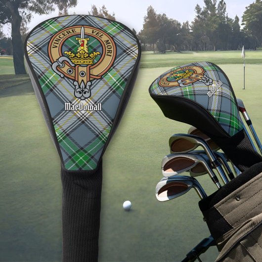 Couvre-club De Golf Clan MacDowall Crest sur Tartan
