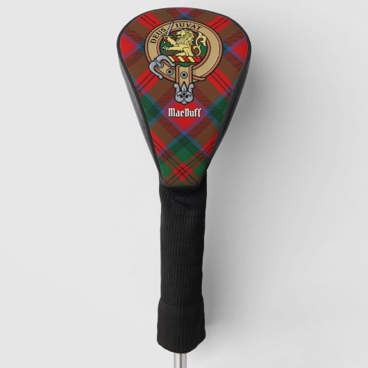 Couvre-club De Golf Clan MacDuff Crest sur Tartan (Devant)