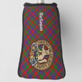 Couvre-club De Golf Clan MacGowan Crest sur Tartan (Tourné à 90°)