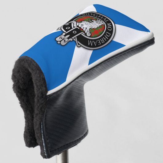 Couvre-club De Golf Clan MacGregor Crest & Tartan Golf Head Cover (Devant 3/4)