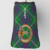 Couvre-club De Golf Clan MacIntyre Crest sur la chasse Tartan (Tourné à 90°)