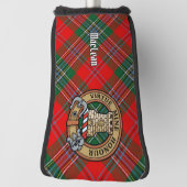 Couvre-club De Golf Clan MacLean Crest sur Tartan (Tourné à 90°)