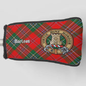 Couvre-club De Golf Clan MacLean Crest sur Tartan (Devant)
