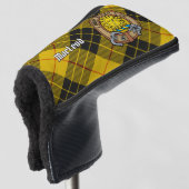 Couvre-club De Golf Clan MacLeod de Lewis Crest sur Tartan (Devant 3/4)