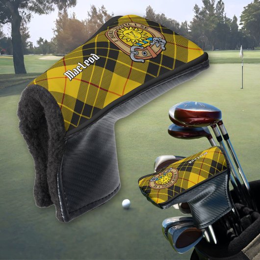 Couvre-club De Golf Clan MacLeod de Lewis Crest sur Tartan
