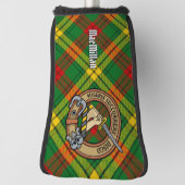 Couvre-club De Golf Clan MacMillan Crest sur Tartan (Tourné à 90°)
