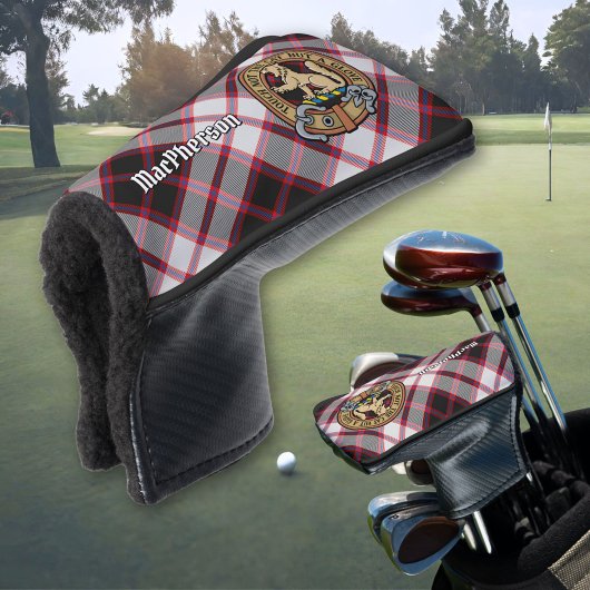 Couvre-club De Golf Clan MacPherson Crest sur la chasse Tartan