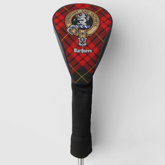 Couvre-club De Golf Clan MacQueen Crest sur Tartan (Devant)