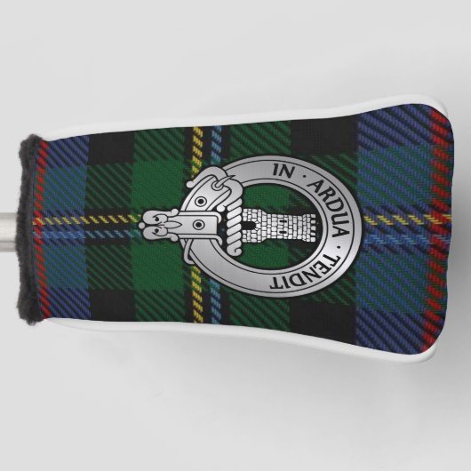 Couvre-club De Golf Clan Malcolm Crest & Tartan (Devant)